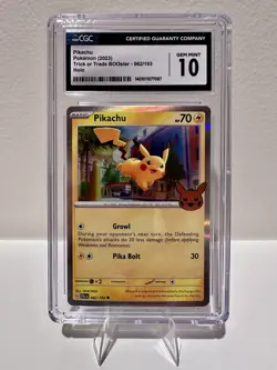 2023 Pokemon Trick or Trade Pikachu 062/193 CGC 10 Gem Mint Holo - Image 1