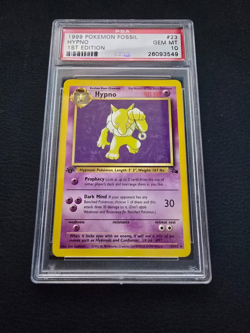 1999 POKEMON FOSSIL 1ST EDITION #23 HYPNO NON HOLO PSA 10 - Image 1