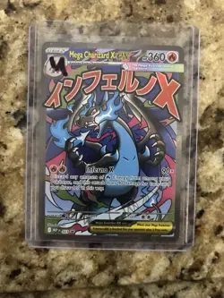 Pokemon Phantasmal Flames MEGA CHARIZARD X EX #23 Black Star Promo From UPC - Image 1