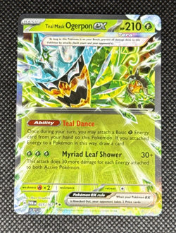 Pokemon TCG - Teal Mask Ogerpon ex 025/167 Sv06: Twilight Masquerade Holo NM - Image 1