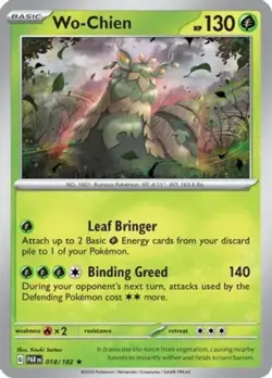4x Wo-Chien - 018/182 - Holo Rare NM-Mint Pokemon SV04 - Paradox Rift - Image 1