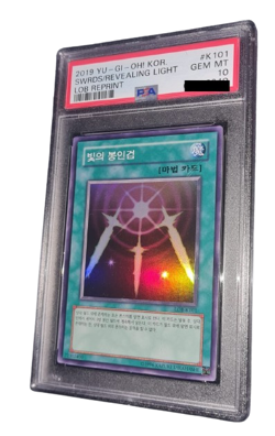 YuGiOh! Swords of Revealing Light - PSA 10 - LOB-K101 - Legend of Blue Eyes W D - Image 1