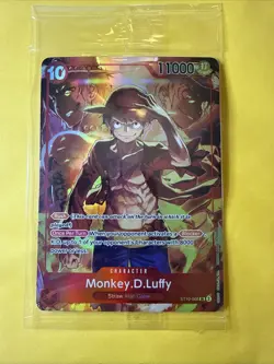 One Piece TCG Monkey D Luffy ST10-006 SR Treasure Booster Set Promo SEALED - Image 1