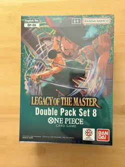 One Piece TCG Legacy Of The Master (OP-12) Sealed Set of 8 Double Packs English - Image 1