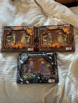 One Piece TCG Illustration Box LOT Of 3: Vol 5 (X2) and Vol 6 (X1) - SEALED - Image 1