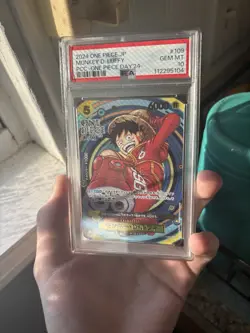 Monkey D. Luffy OP07-109 PSA 10 “One Piece Day” - Image 3