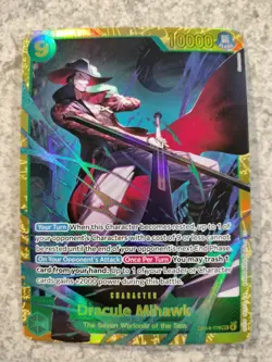 ONE PIECE OP14-119 THE AZURE SEA'S SEVEN DRACULE MIHAWK SECRET RARE SEC - Image 1
