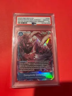 2025 ONE PIECE SEVEN WARLORDS OF THE SEA PROMO DONQUIXOTE DOFLAMINGO PSA 10 - Image 1