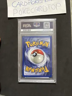 POKEMON CARD Alakazam 1/102 1ST- PSA 5-Italian- Set Base-swirl-Exc! - Image 5