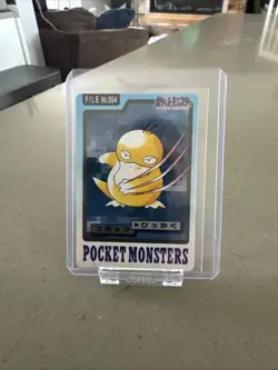 Psyduck File No. 054 Bandai Pocket Monsters Carddass Trading Cards - Image 1