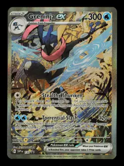 Pokemon Card Greninja ex 132 SVP Black Star Promo SIR Alt Full Art NM 2024 - Image 1