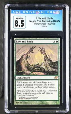 LIFE AND LIMB Planar Chaos Rare CGC 8.5 MTG [Nostalgium] - Image 1