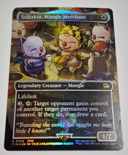 Magic MTG Final Fantasy Stiltzkin, Moogle Chocobo Track Foil Rare Pack Fresh NM - Image 2