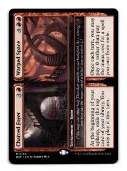 Charred Foyer // Warped Space - 129 DSK: Duskmourn: House of Horror M Normal NM - Image 1