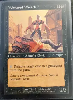 MTG Withered Wretch Legions Regular NM Condition (2003) - Image 1
