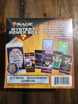 NEW! Magic MYSTERY POWER BOX 4 Booster Packs, 2 Promos, 1 Collector Booster 🔥🔥 728192541452 - Image 2
