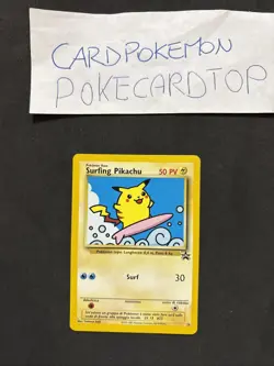 Pokemon Card Surfing Pikachu 28-Ita-no Holo-Nm! - Image 1