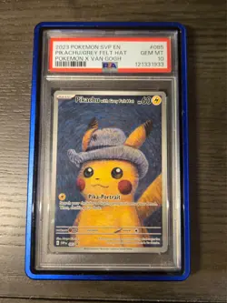 Pokemon Pikachu With Gray Felt Hat PSA 10 #085 Van Gogh Pikachu - Image 1