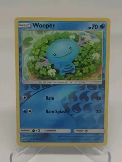 Wooper - 25/70 - Reverse Holo Common - Dragon Majesty - Pokemon Card - Image 1
