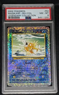 Magikarp Reverse Foil #52 2002 Pokemon Legendary PSA 8 🐟🐠🐡 - Image 1