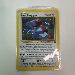 Cool Porygon #15 Black Star Promo Pokemon Card - WOTC Holo - Moderately Played - Image 1