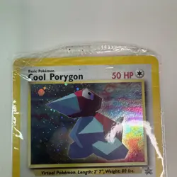 Cool Porygon #15 Black Star Promo Pokemon Card - WOTC Holo - Moderately Played - Image 2