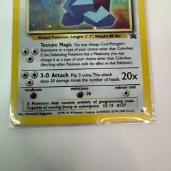 Cool Porygon #15 Black Star Promo Pokemon Card - WOTC Holo - Moderately Played - Image 3