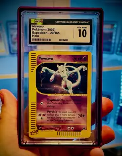 Pokemon Mewtwo Expedition Holo Rare #20 CGC 10 Gem Mint - Image 4