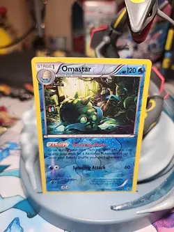 Omastar 18/124 Pokemon TCG XY Fates Collide Reverse Holo Rare (Near Mint) - Image 1
