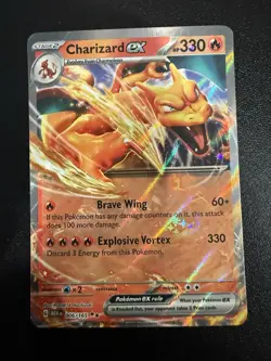 Pokemon TCG Charizard EX 2023 Holo Card 006/165 Ultra Rare - Image 1