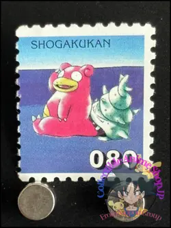 Slowbro Pokemon Stamp Card Japanese Shogakukan Nintendo Game Anime TCG G - Image 1
