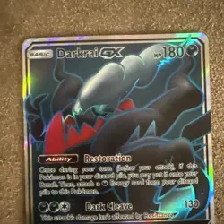 Pokemon Darkrai GX TCG Full Art Holo Card 139/147 Sm-Burning Shadows 2017 - Image 3