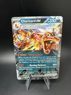 Pokemon TCG Charizard EX Scarlet & Violet 54/91 Ultra Rare Paldean Fates - Image 1