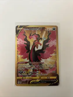 Pokemon Galarian Moltres v TCG Brilliant Stars Holo Card 183/172 Secret Rare - Image 1