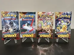 (Lot of 4) Pokemon TCG Booster Packs | Surging Sparks | New Sealed | Art Set - Image 1