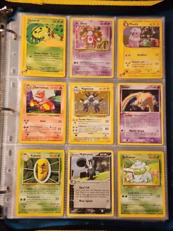 Pokemon Collection Binder Vintage Lot of Cards Holo Rare WoTC E-Reader Promo Etc - Image 1