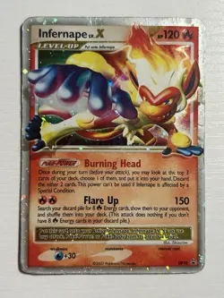 Pokemon Diamond and Pearl Black Star Promo Infernape LV.X DP10 DMG - Image 1