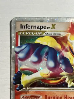 Pokemon Diamond and Pearl Black Star Promo Infernape LV.X DP10 DMG - Image 2