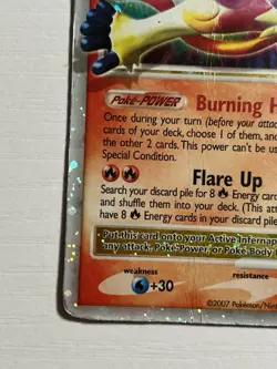 Pokemon Diamond and Pearl Black Star Promo Infernape LV.X DP10 DMG - Image 5