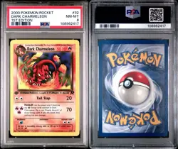 2000 Pokemon Rocket 32 DARK CHARMELEON 1ST Edition, PSA 8, NM-MINT - Image 3