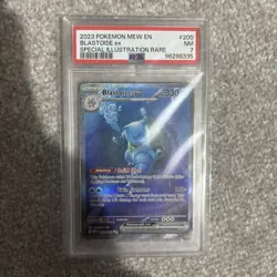 Pokemon TCG Blastoise EX Full Art Holo Card Scarlet & Violet-151 200/165 PSA 7 - Image 4