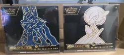 Pokemon Center Mega Evolution ETB Lucario & Gardevoir Set with cases for each - Image 1