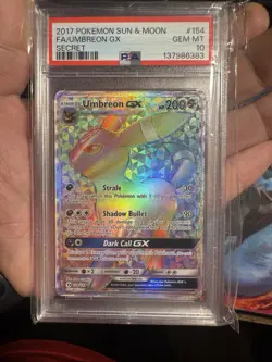 2017 Pokemon Sun and Moon FA/UMBREON GX PSA 10 - Image 1