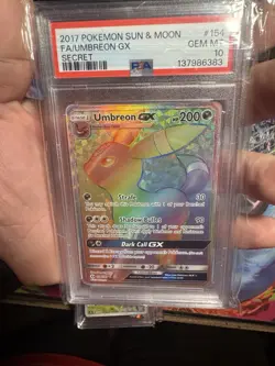 2017 Pokemon Sun and Moon FA/UMBREON GX PSA 10 - Image 2
