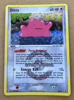 Pokemon DITTO 4/112 REVERSE HOLO | EX FireRed LeafGreen | 2004 - Image 1