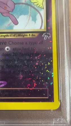 PSA 7 Mew Holo 1/18 Southern Islands Promo Pokemon - Image 2