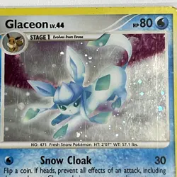 Pokemon Glaceon Majestic Dawn Holo Rare Stage 1 5/100 TCG Card English MP-HP - Image 4
