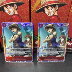 NM Monkey D Luffy OP14-013 SR Foil One Piece TCG English X 2 - Image 1