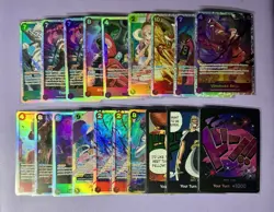 One Piece TCG English 19 Card Lot: SR & SEC & Don: OP12, OP13, OP6, Eb01, OP9 - Image 1