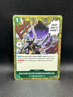 Demon Aura Nine Sword Style Asura Blade Draw Dead Man’s Game OP12-037 One Piece - Image 1
